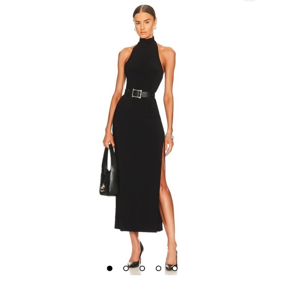 ✨HOST PICK✨NORMA KAMALI REVOLVE Halter Turtle Slit Gown - Picture 5 of 5